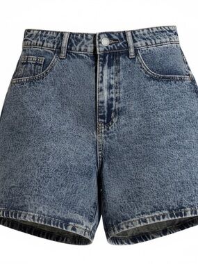 SHEIN Stonewashed Denim Jean Shorts